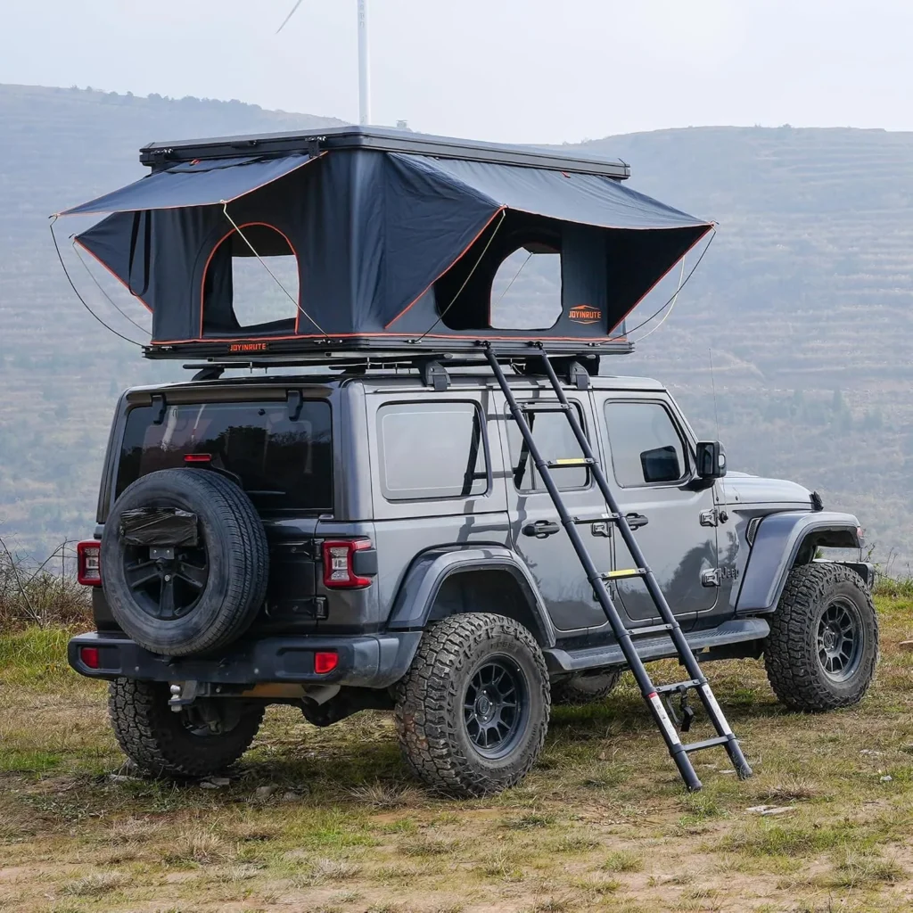 Rooftop Tent Hard Shell, Aluminum Pop Up 2-3 Person Roof ...
