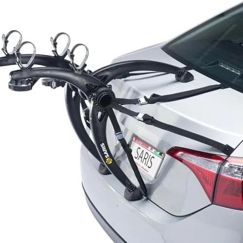 Saris Bones arc-shaped trunk bike rack carrying two bikes
