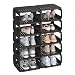 SONGMICS Shoe Rack, 12 Tiers, Narrow Open Shelf, Space-Sa...
