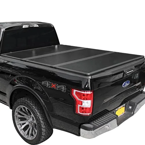 Hard folding tonneau cover on a Ford F-150 truck bed