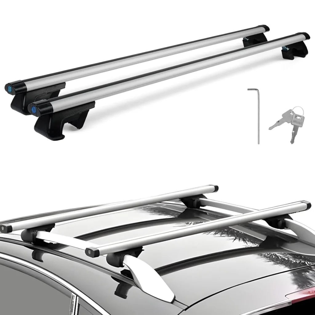 Universal 49inch / 125cm Roof Rack Cross Bars, 200lbs Loc...