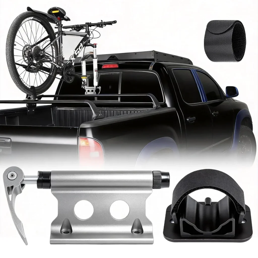 Universal Roof Bike Rack Set–9mm Quick Release Fork Mount...
