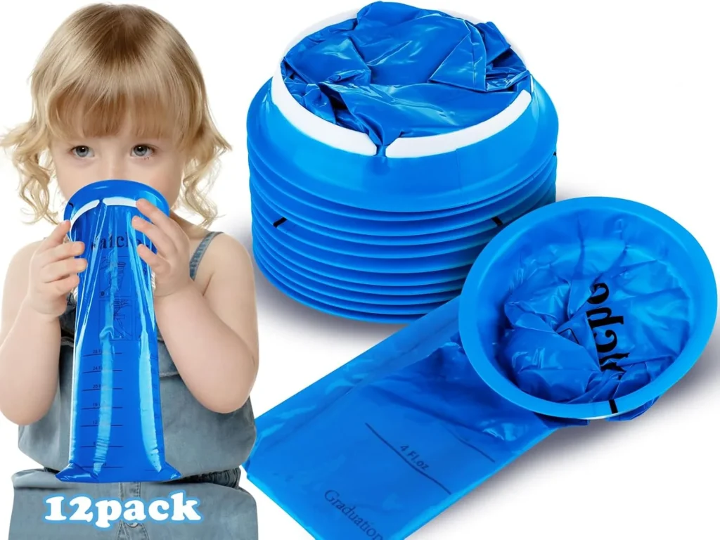 Valchoose 12 Pack Kids Vomit Bags Disposable, Hospital Gr...