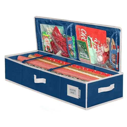HOLDN' Storage under-bed wrapping paper storage container