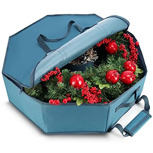 Hearth and Harbor hard-shell wreath storage container